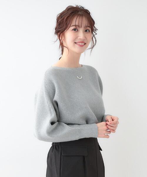 DRESKIP（ドレスキップ）の「【洗える】上品で華やかに アンジェリーナ ドルマンニット（ニット/セーター・レディース・ブラック/グレー/オフホワイト/ブルー系その他/ピンク系・02/01）」の11枚目の写真