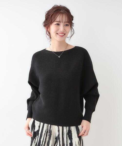 DRESKIP（ドレスキップ）の「【洗える】上品で華やかに アンジェリーナ ドルマンニット（ニット/セーター・レディース・ブラック/グレー/オフホワイト/ブルー系その他/ピンク系・02/01）」の14枚目の写真