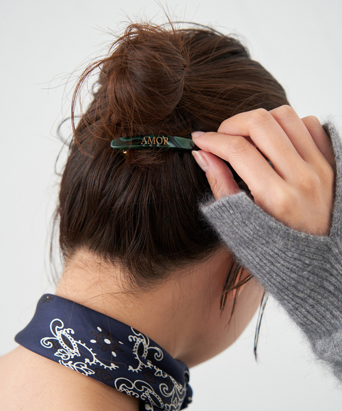 IENA（イエナ）の「MALUS/マリュス バレッタ small（バレッタ/ヘアクリップ・レディース・アイボリー/ブラウン/グリーン・FREE）」の11枚目の写真