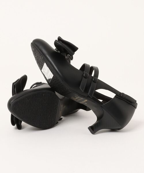 YOSUKE（ヨースケ）の「「YOSUKE/ヨースケ」ポインティッドトゥリボンパンプス（パンプス・レディース・シルバー/ブラック×ホワイト/オフホワイト/ブラック・LL/L/M/S）」の6枚目の写真