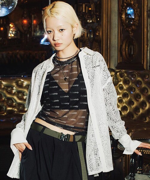 Subciety(サブサエティ)の「Paisley lace loose shirt【WOMENS】(シャツ/ブラウス・レディース・ブラック/ホワイト・FREE)」の17枚目の写真