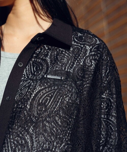 Subciety(サブサエティ)の「Paisley lace loose shirt【WOMENS】(シャツ/ブラウス・レディース・ブラック/ホワイト・FREE)」の21枚目の写真