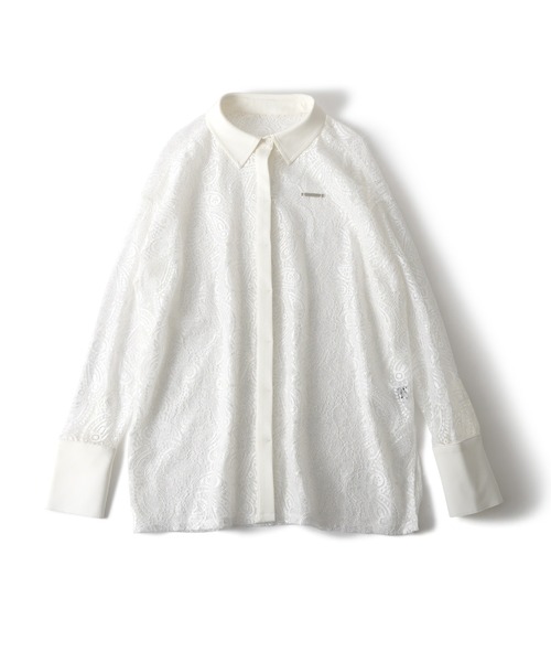 Subciety(サブサエティ)の「Paisley lace loose shirt【WOMENS】(シャツ/ブラウス・レディース・ブラック/ホワイト・FREE)」の4枚目の写真