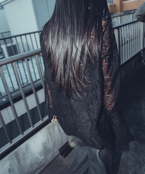 Subciety(サブサエティ)の「Paisley lace loose shirt【WOMENS】(シャツ/ブラウス・レディース・ブラック/ホワイト・FREE)」の9枚目の写真
