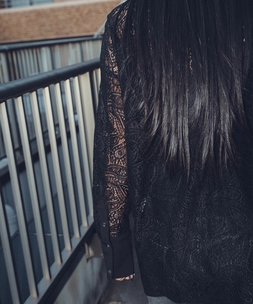 Subciety(サブサエティ)の「Paisley lace loose shirt【WOMENS】(シャツ/ブラウス・レディース・ブラック/ホワイト・FREE)」の10枚目の写真