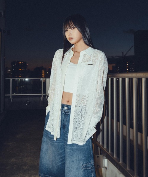 Subciety(サブサエティ)の「Paisley lace loose shirt【WOMENS】(シャツ/ブラウス・レディース・ブラック/ホワイト・FREE)」の5枚目の写真