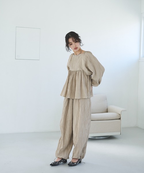 トリイユキ　プリーツ加工シワ加工　ブラウス 期間限定お試し価格】 YUKI メルカリ - ブラウス シワ加工