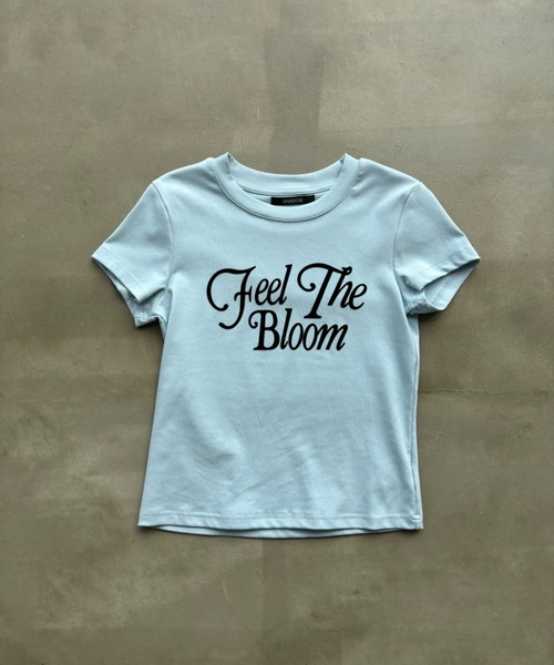 SHAGGIE(シャギー)の「フロックプリントミニタイトTEEシャツ(Tシャツ/カットソー・レディース・ブラック/グレー/ライトブルー/ホワイト/ピンク・FREE)」の7枚目の写真