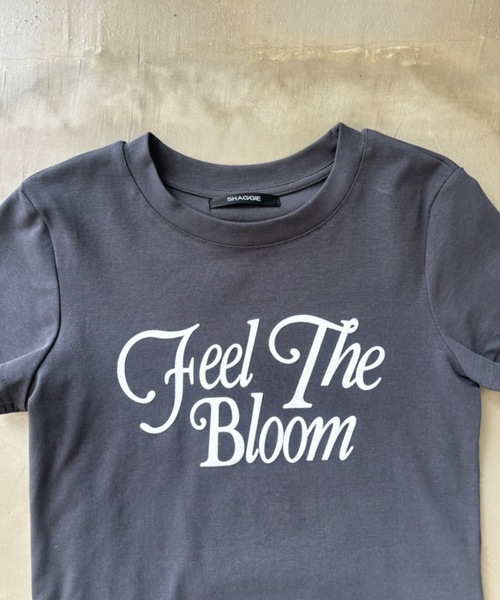 SHAGGIE(シャギー)の「フロックプリントミニタイトTEEシャツ(Tシャツ/カットソー・レディース・ブラック/グレー/ライトブルー/ホワイト/ピンク・FREE)」の15枚目の写真