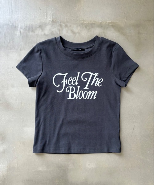 tシャツ ROCKOFF ミュージシャン ショート丈 ロックTシャツ 半袖 プリント レディース セール】フロックプリントミニタイトTEEシャツ（Tシャツ