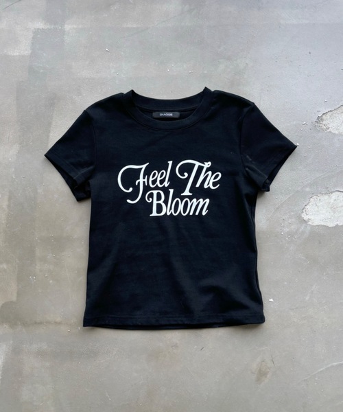 SHAGGIE(シャギー)の「フロックプリントミニタイトTEEシャツ(Tシャツ/カットソー・レディース・ブラック/グレー/ライトブルー/ホワイト/ピンク・FREE)」の12枚目の写真