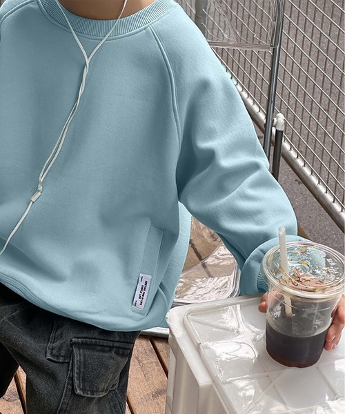 aimoha（アイモハ）の「【aimoha-KIDS-】スウェット（スウェット・キッズ・ブルー・90/100/110/120/130/140/150/160）」の5枚目の写真