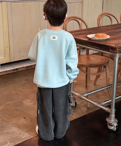 aimoha（アイモハ）の「【aimoha-KIDS-】スウェット（スウェット・キッズ・ブルー・90/100/110/120/130/140/150/160）」の7枚目の写真