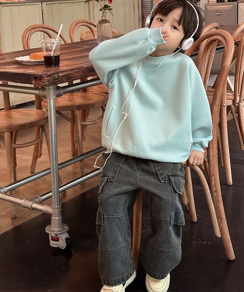 aimoha（アイモハ）の「【aimoha-KIDS-】スウェット（スウェット・キッズ・ブルー・90/100/110/120/130/140/150/160）」の9枚目の写真