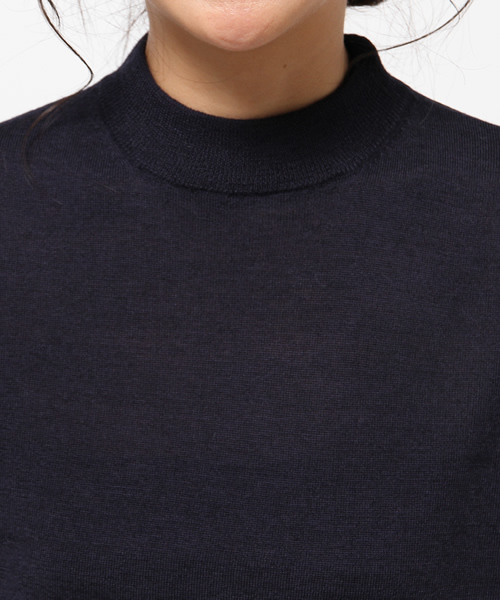 La TOTALITE(ラトータリテ)の「ハイネックドロッププルオーバー(ニット/セーター・レディース・グレー/ネイビー/サックスブルー・FREE)」の7枚目の写真