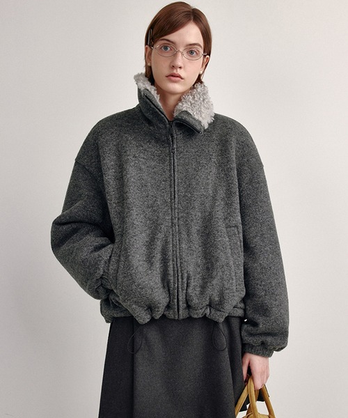 ボアカラー ドローストリングブルゾン FD24W446【Fano Studios