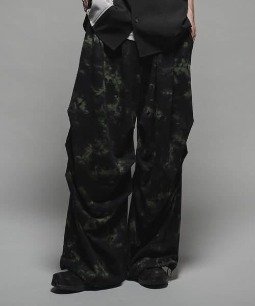 CASPER JOHN（キャスパージョン）の「Tie dye sweat pants/タイダイスウェットパンツ（スウェットパンツ・メンズ・ブラック/ブラック系その他/ピンク・X-SMALL/SMALL/MEDIUM/LARGE）」の16枚目の写真