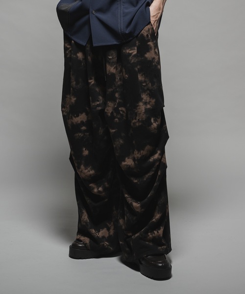 CASPER JOHN（キャスパージョン）の「Tie dye sweat pants/タイダイスウェットパンツ（スウェットパンツ・メンズ・ブラック/ブラック系その他/ピンク・X-SMALL/SMALL/MEDIUM/LARGE）」の8枚目の写真