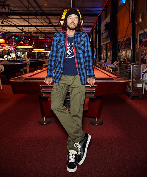 HYSTERIC GLAMOUR(ヒステリックグラマー)の「VOTE FOR HYS pt T-SH(Tシャツ/カットソー・メンズ・ネイビー/トップグレー/チャコールグレー・SMALL/LARGE/MEDIUM)」の6枚目の写真