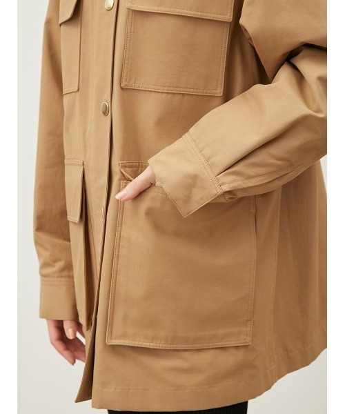 Mila Owen(ミラオーウェン)の「ハーフ丈ハンティングジャケット(その他アウター・レディース・カーキ/ベージュ・FREE)」の15枚目の写真