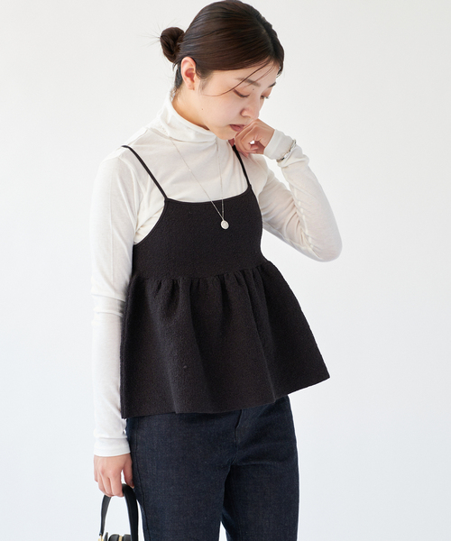 IENA(イエナ)フーディースムースニット