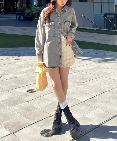 FOREVER 21（フォーエバー トゥエンティーワン）の「【2025SS】厚底ソックスブーツ（ブーツ・レディース・ブラック・MEDIUM/LARGE）」の16枚目の写真