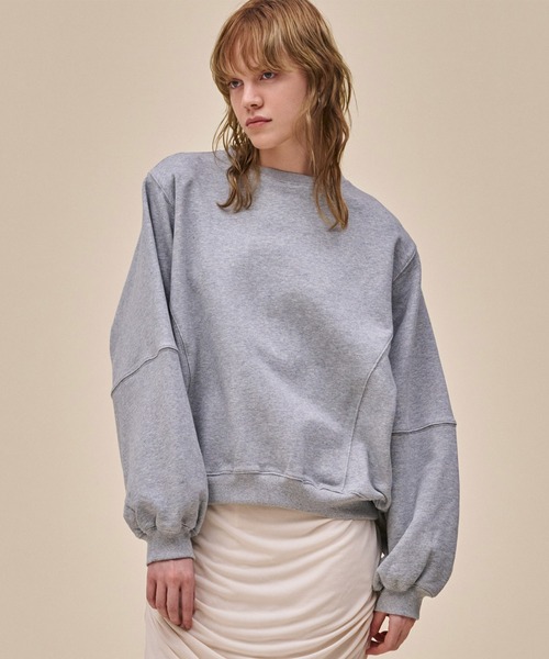 AKTE(アクテ)の「ショルダーパッドスウェットプルオーバー(スウェット・レディース・ブラック/グレー/ピンク・FREE)」の3枚目の写真