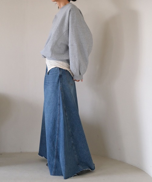 AKTE(アクテ)の「ショルダーパッドスウェットプルオーバー(スウェット・レディース・ブラック/グレー/ピンク・FREE)」の6枚目の写真