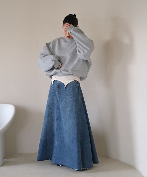 AKTE(アクテ)の「ショルダーパッドスウェットプルオーバー(スウェット・レディース・ブラック/グレー/ピンク・FREE)」の7枚目の写真