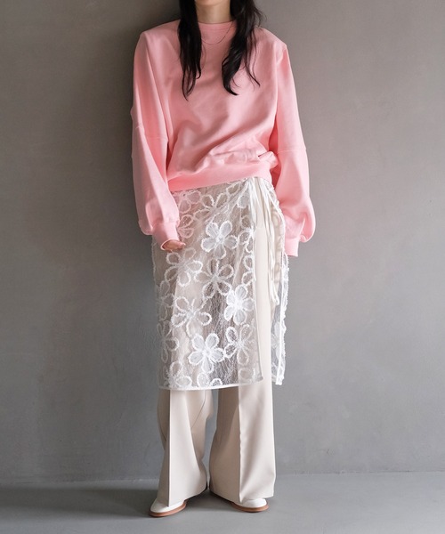 AKTE(アクテ)の「ショルダーパッドスウェットプルオーバー(スウェット・レディース・ブラック/グレー/ピンク・FREE)」の10枚目の写真