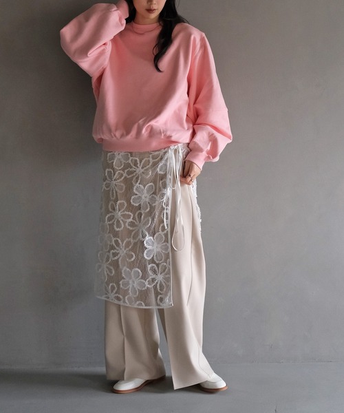 AKTE(アクテ)の「ショルダーパッドスウェットプルオーバー(スウェット・レディース・ブラック/グレー/ピンク・FREE)」の11枚目の写真