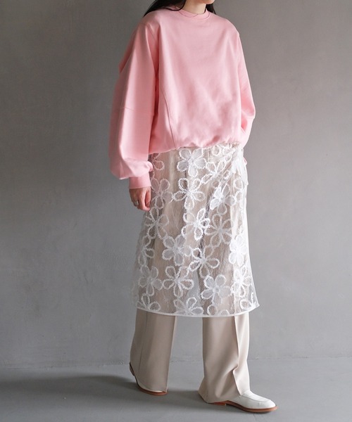 AKTE(アクテ)の「ショルダーパッドスウェットプルオーバー(スウェット・レディース・ブラック/グレー/ピンク・FREE)」の17枚目の写真