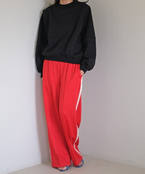 AKTE(アクテ)の「ショルダーパッドスウェットプルオーバー(スウェット・レディース・ブラック/グレー/ピンク・FREE)」の18枚目の写真