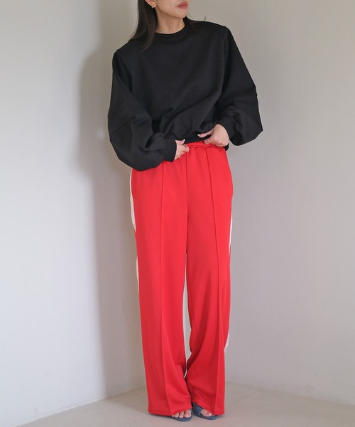 AKTE(アクテ)の「ショルダーパッドスウェットプルオーバー(スウェット・レディース・ブラック/グレー/ピンク・FREE)」の21枚目の写真