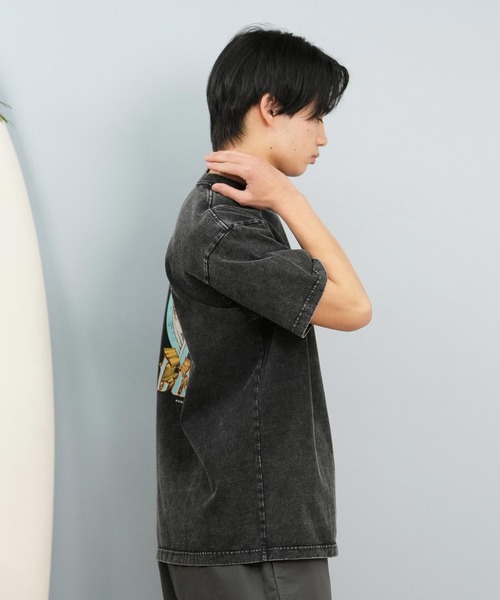 lost(ロスト)の「lost/ロスト 半袖Tシャツ/プリントTee ヘビーウェイト バックプリント ユニセックス L25S-2101(Tシャツ/カットソー・メンズ・グレイッシュブルー/ホワイト/ブラック・M/XL/L)」の15枚目の写真
