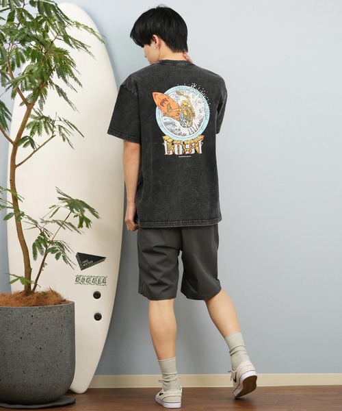 lost(ロスト)の「lost/ロスト 半袖Tシャツ/プリントTee ヘビーウェイト バックプリント ユニセックス L25S-2101(Tシャツ/カットソー・メンズ・グレイッシュブルー/ホワイト/ブラック・M/XL/L)」の17枚目の写真