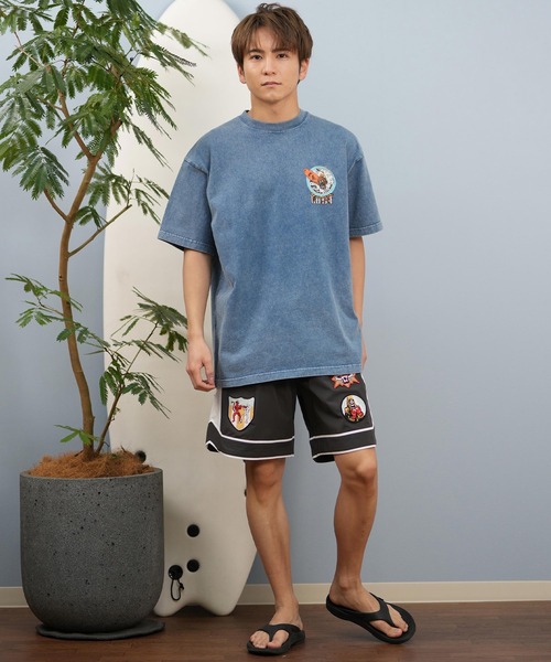 lost(ロスト)の「lost/ロスト 半袖Tシャツ/プリントTee ヘビーウェイト バックプリント ユニセックス L25S-2101(Tシャツ/カットソー・メンズ・グレイッシュブルー/ホワイト/ブラック・M/XL/L)」の20枚目の写真