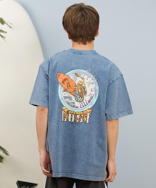 lost(ロスト)の「lost/ロスト 半袖Tシャツ/プリントTee ヘビーウェイト バックプリント ユニセックス L25S-2101(Tシャツ/カットソー・メンズ・グレイッシュブルー/ホワイト/ブラック・M/XL/L)」の19枚目の写真