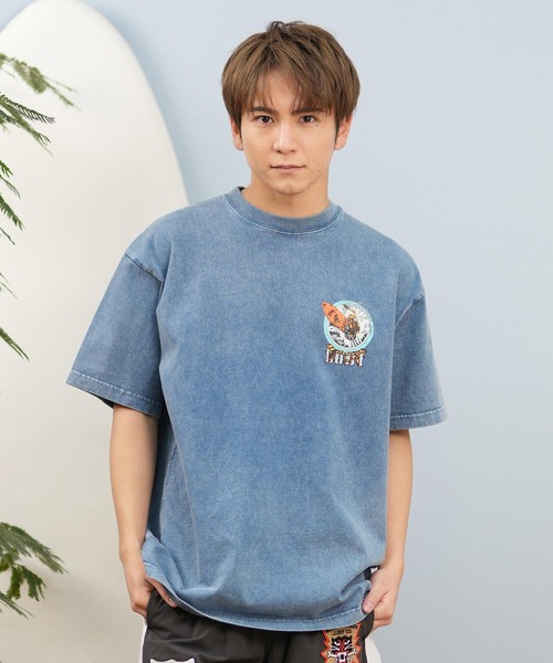 lost(ロスト)の「lost/ロスト 半袖Tシャツ/プリントTee ヘビーウェイト バックプリント ユニセックス L25S-2101(Tシャツ/カットソー・メンズ・グレイッシュブルー/ホワイト/ブラック・M/XL/L)」の18枚目の写真
