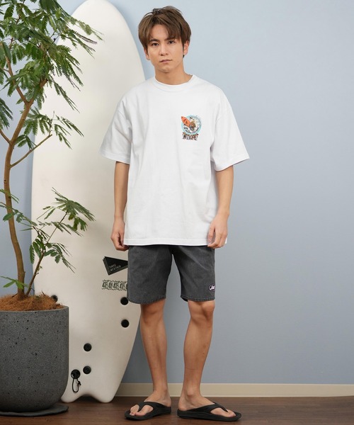 lost(ロスト)の「lost/ロスト 半袖Tシャツ/プリントTee ヘビーウェイト バックプリント ユニセックス L25S-2101(Tシャツ/カットソー・メンズ・グレイッシュブルー/ホワイト/ブラック・M/XL/L)」の7枚目の写真