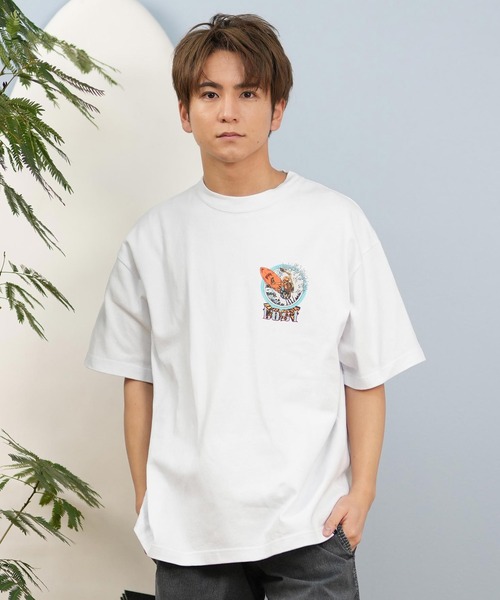 lost(ロスト)の「lost/ロスト 半袖Tシャツ/プリントTee ヘビーウェイト バックプリント ユニセックス L25S-2101(Tシャツ/カットソー・メンズ・グレイッシュブルー/ホワイト/ブラック・M/XL/L)」の4枚目の写真