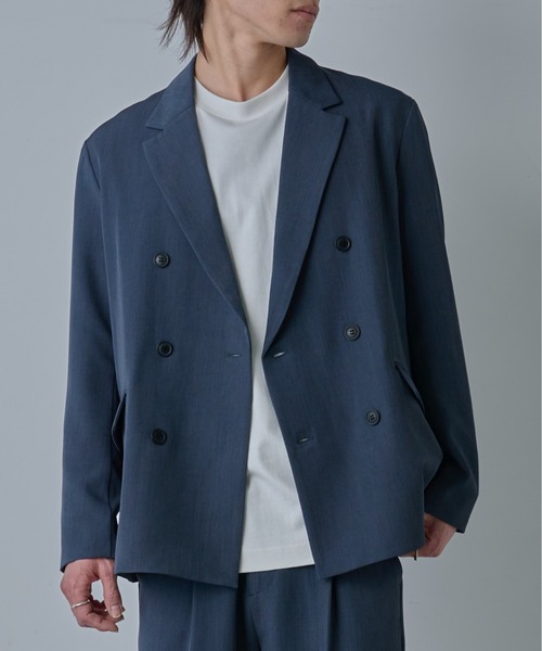 COLONY 2139(コロニートゥーワンスリーナイン)の「ドライスルーダブルテーラードジャケット(テーラードジャケット・メンズ・ネイビー/ブラック・MEDIUM/LARGE)」の1枚目の写真