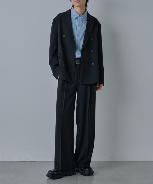 COLONY 2139(コロニートゥーワンスリーナイン)の「ドライスルーダブルテーラードジャケット(テーラードジャケット・メンズ・ネイビー/ブラック・MEDIUM/LARGE)」の12枚目の写真