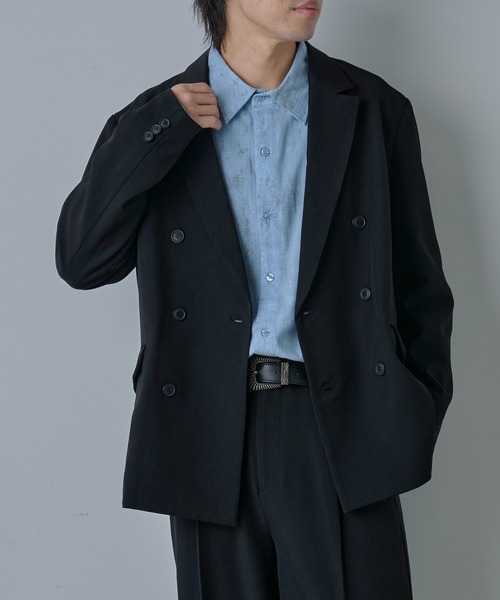COLONY 2139(コロニートゥーワンスリーナイン)の「ドライスルーダブルテーラードジャケット(テーラードジャケット・メンズ・ネイビー/ブラック・MEDIUM/LARGE)」の3枚目の写真
