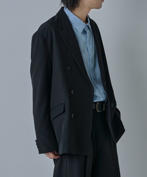 COLONY 2139(コロニートゥーワンスリーナイン)の「ドライスルーダブルテーラードジャケット(テーラードジャケット・メンズ・ネイビー/ブラック・MEDIUM/LARGE)」の6枚目の写真