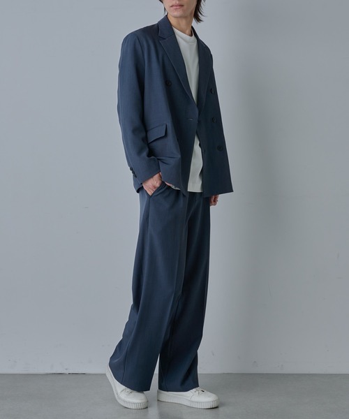 COLONY 2139(コロニートゥーワンスリーナイン)の「ドライスルーダブルテーラードジャケット(テーラードジャケット・メンズ・ネイビー/ブラック・MEDIUM/LARGE)」の18枚目の写真