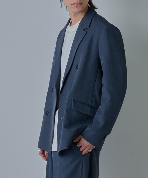 COLONY 2139(コロニートゥーワンスリーナイン)の「ドライスルーダブルテーラードジャケット(テーラードジャケット・メンズ・ネイビー/ブラック・MEDIUM/LARGE)」の9枚目の写真