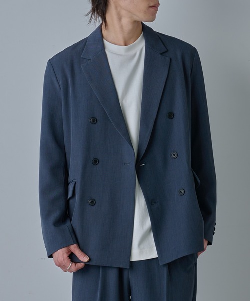 COLONY 2139(コロニートゥーワンスリーナイン)の「ドライスルーダブルテーラードジャケット(テーラードジャケット・メンズ・ネイビー/ブラック・MEDIUM/LARGE)」の11枚目の写真