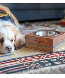 POST GENERAL（ポストジェネラル）の「【DOGS FOR PEACE /ドッグス フォー ピース】ウッデン ドッグ ボウル /#DFP 032（その他ペットグッズ・メンズ）」