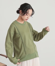 裏毛テープデザインスウェット